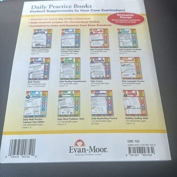 Daily math, practice, common core edition grade 3 learning book - Picture 2 of 4